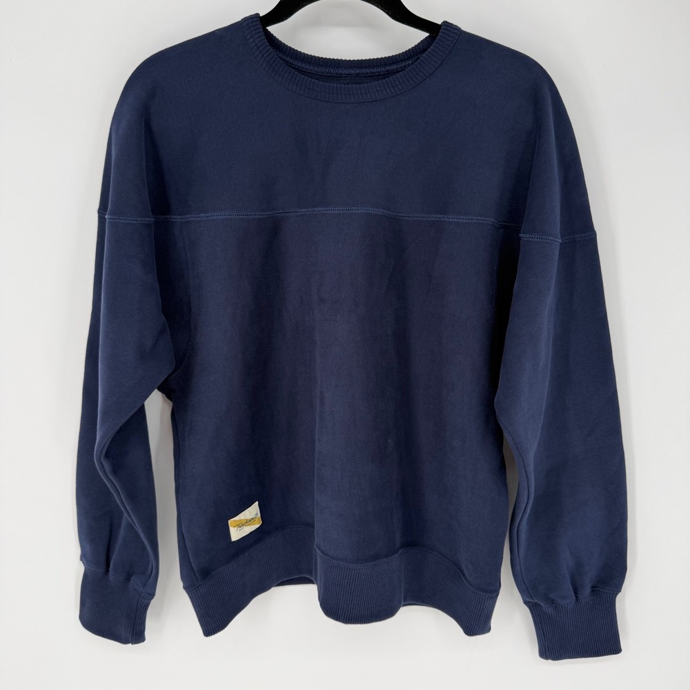 TRACKSMITH WOMEN'S TRACKHOUSE CREW NAVY BLUE MEDIUM NWT